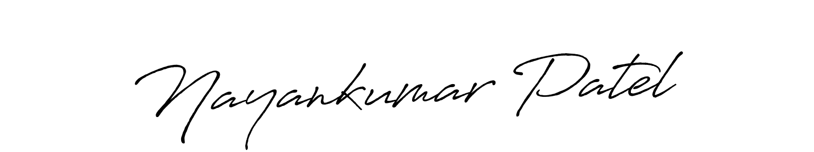 Nayankumar Patel stylish signature style. Best Handwritten Sign (Antro_Vectra_Bolder) for my name. Handwritten Signature Collection Ideas for my name Nayankumar Patel. Nayankumar Patel signature style 7 images and pictures png