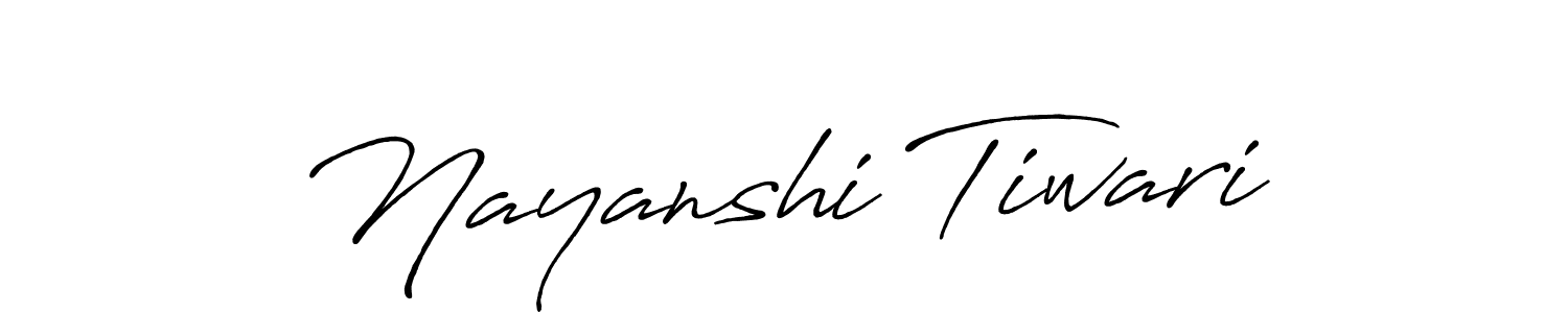 Similarly Antro_Vectra_Bolder is the best handwritten signature design. Signature creator online .You can use it as an online autograph creator for name Nayanshi Tiwari. Nayanshi Tiwari signature style 7 images and pictures png