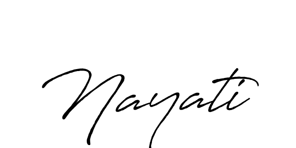 Make a beautiful signature design for name Nayati. With this signature (Antro_Vectra_Bolder) style, you can create a handwritten signature for free. Nayati signature style 7 images and pictures png