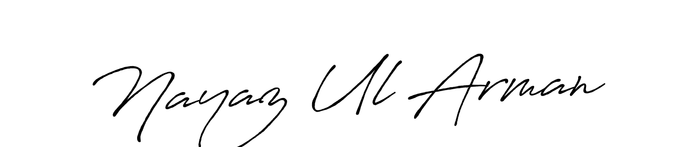 if you are searching for the best signature style for your name Nayaz Ul Arman. so please give up your signature search. here we have designed multiple signature styles  using Antro_Vectra_Bolder. Nayaz Ul Arman signature style 7 images and pictures png