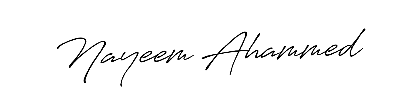 Use a signature maker to create a handwritten signature online. With this signature software, you can design (Antro_Vectra_Bolder) your own signature for name Nayeem Ahammed. Nayeem Ahammed signature style 7 images and pictures png