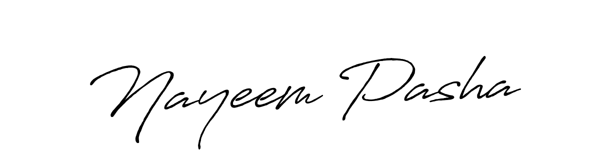 Use a signature maker to create a handwritten signature online. With this signature software, you can design (Antro_Vectra_Bolder) your own signature for name Nayeem Pasha. Nayeem Pasha signature style 7 images and pictures png