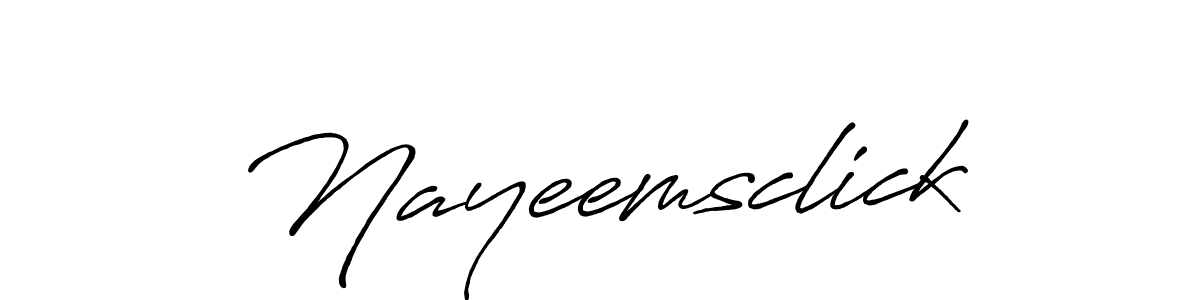 How to make Nayeemsclick signature? Antro_Vectra_Bolder is a professional autograph style. Create handwritten signature for Nayeemsclick name. Nayeemsclick signature style 7 images and pictures png