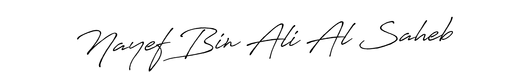 How to make Nayef Bin Ali Al Saheb name signature. Use Antro_Vectra_Bolder style for creating short signs online. This is the latest handwritten sign. Nayef Bin Ali Al Saheb signature style 7 images and pictures png