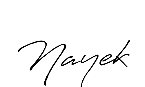 Make a beautiful signature design for name Nayek. With this signature (Antro_Vectra_Bolder) style, you can create a handwritten signature for free. Nayek signature style 7 images and pictures png