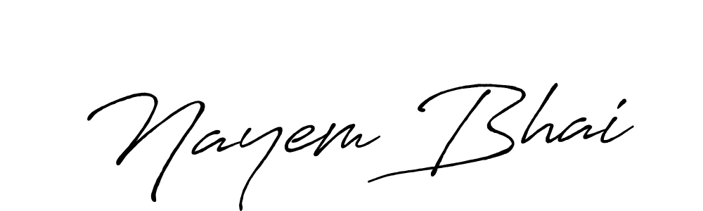 Make a short Nayem Bhai signature style. Manage your documents anywhere anytime using Antro_Vectra_Bolder. Create and add eSignatures, submit forms, share and send files easily. Nayem Bhai signature style 7 images and pictures png