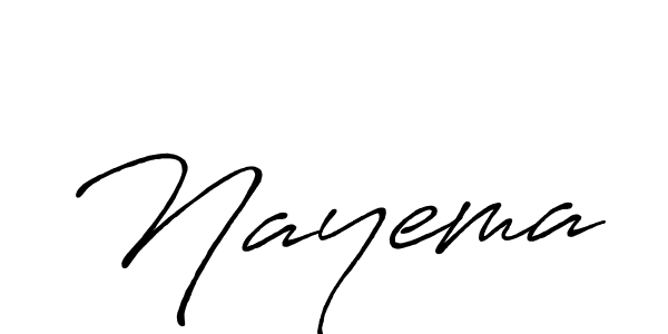 Make a beautiful signature design for name Nayema. With this signature (Antro_Vectra_Bolder) style, you can create a handwritten signature for free. Nayema signature style 7 images and pictures png