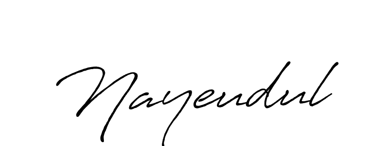 How to make Nayeudul signature? Antro_Vectra_Bolder is a professional autograph style. Create handwritten signature for Nayeudul name. Nayeudul signature style 7 images and pictures png