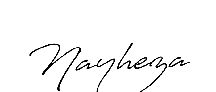 How to make Nayheza signature? Antro_Vectra_Bolder is a professional autograph style. Create handwritten signature for Nayheza name. Nayheza signature style 7 images and pictures png