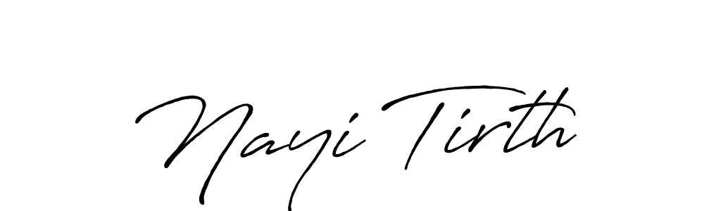 How to make Nayi Tirth signature? Antro_Vectra_Bolder is a professional autograph style. Create handwritten signature for Nayi Tirth name. Nayi Tirth signature style 7 images and pictures png