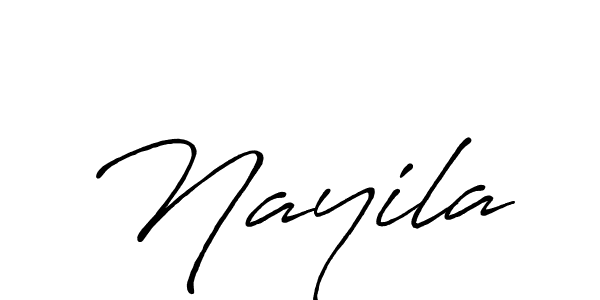 Create a beautiful signature design for name Nayila. With this signature (Antro_Vectra_Bolder) fonts, you can make a handwritten signature for free. Nayila signature style 7 images and pictures png