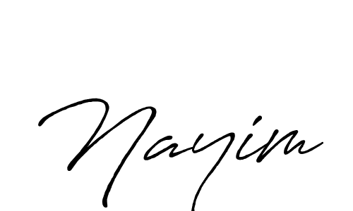 It looks lik you need a new signature style for name Nayim. Design unique handwritten (Antro_Vectra_Bolder) signature with our free signature maker in just a few clicks. Nayim signature style 7 images and pictures png