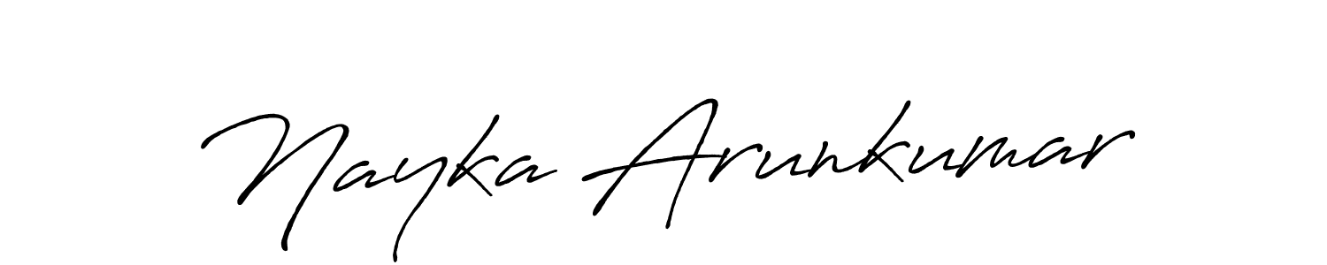 It looks lik you need a new signature style for name Nayka Arunkumar. Design unique handwritten (Antro_Vectra_Bolder) signature with our free signature maker in just a few clicks. Nayka Arunkumar signature style 7 images and pictures png