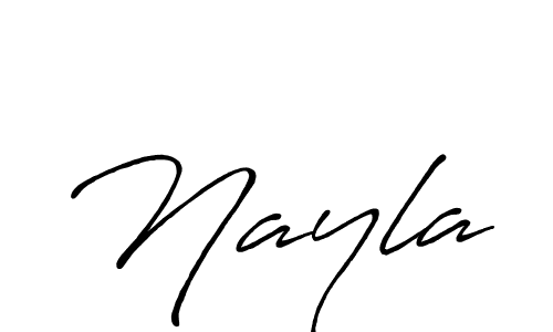Use a signature maker to create a handwritten signature online. With this signature software, you can design (Antro_Vectra_Bolder) your own signature for name Nayla. Nayla signature style 7 images and pictures png