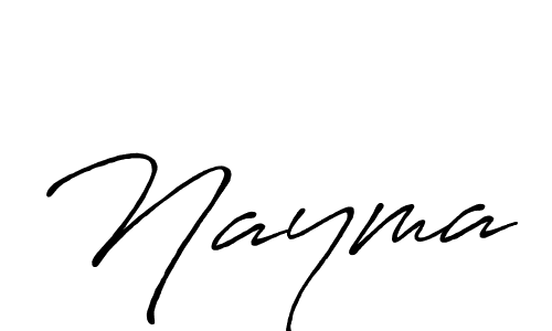 How to make Nayma signature? Antro_Vectra_Bolder is a professional autograph style. Create handwritten signature for Nayma name. Nayma signature style 7 images and pictures png