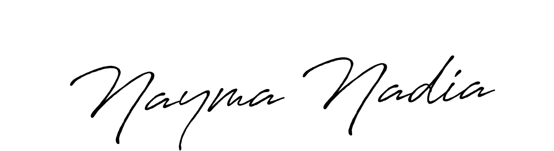 Best and Professional Signature Style for Nayma Nadia. Antro_Vectra_Bolder Best Signature Style Collection. Nayma Nadia signature style 7 images and pictures png