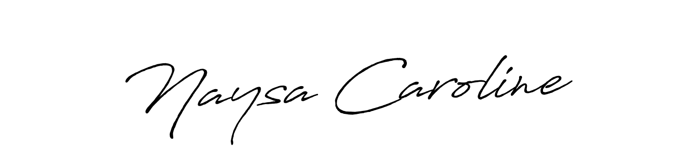 Also we have Naysa Caroline name is the best signature style. Create professional handwritten signature collection using Antro_Vectra_Bolder autograph style. Naysa Caroline signature style 7 images and pictures png