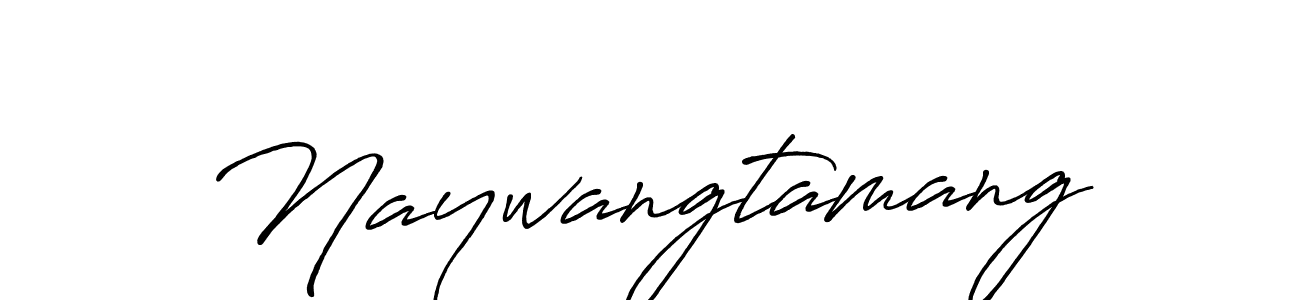 How to make Naywangtamang name signature. Use Antro_Vectra_Bolder style for creating short signs online. This is the latest handwritten sign. Naywangtamang signature style 7 images and pictures png