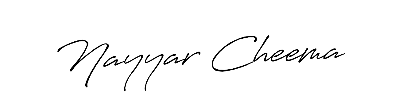 The best way (Antro_Vectra_Bolder) to make a short signature is to pick only two or three words in your name. The name Nayyar Cheema include a total of six letters. For converting this name. Nayyar Cheema signature style 7 images and pictures png