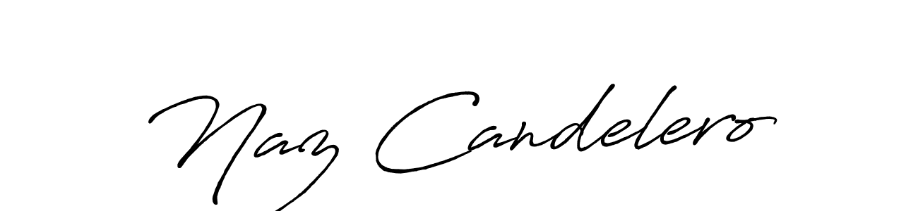 Naz Candelero stylish signature style. Best Handwritten Sign (Antro_Vectra_Bolder) for my name. Handwritten Signature Collection Ideas for my name Naz Candelero. Naz Candelero signature style 7 images and pictures png