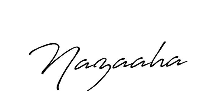 How to make Nazaaha signature? Antro_Vectra_Bolder is a professional autograph style. Create handwritten signature for Nazaaha name. Nazaaha signature style 7 images and pictures png