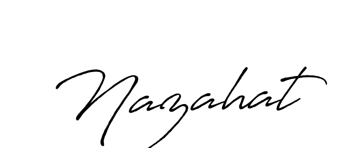 You can use this online signature creator to create a handwritten signature for the name Nazahat. This is the best online autograph maker. Nazahat signature style 7 images and pictures png