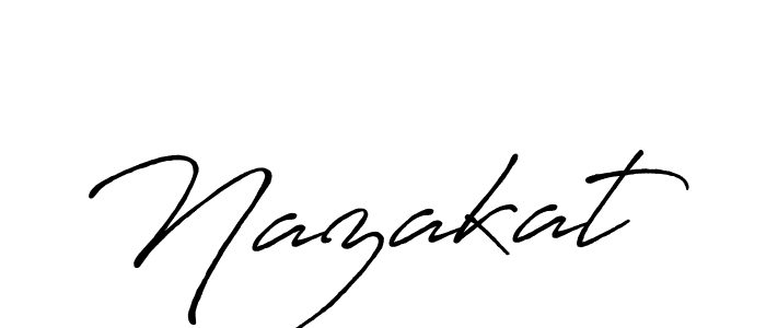 How to make Nazakat name signature. Use Antro_Vectra_Bolder style for creating short signs online. This is the latest handwritten sign. Nazakat signature style 7 images and pictures png