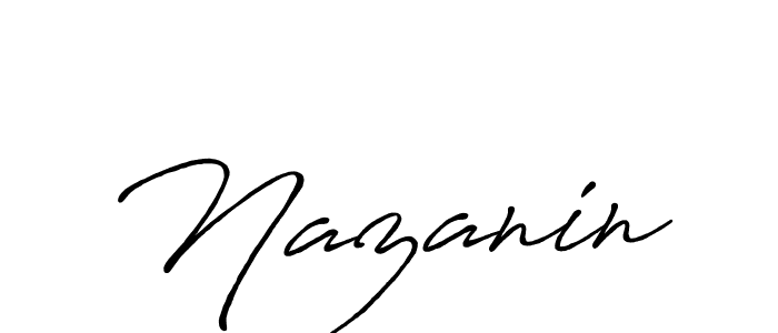 Nazanin stylish signature style. Best Handwritten Sign (Antro_Vectra_Bolder) for my name. Handwritten Signature Collection Ideas for my name Nazanin. Nazanin signature style 7 images and pictures png