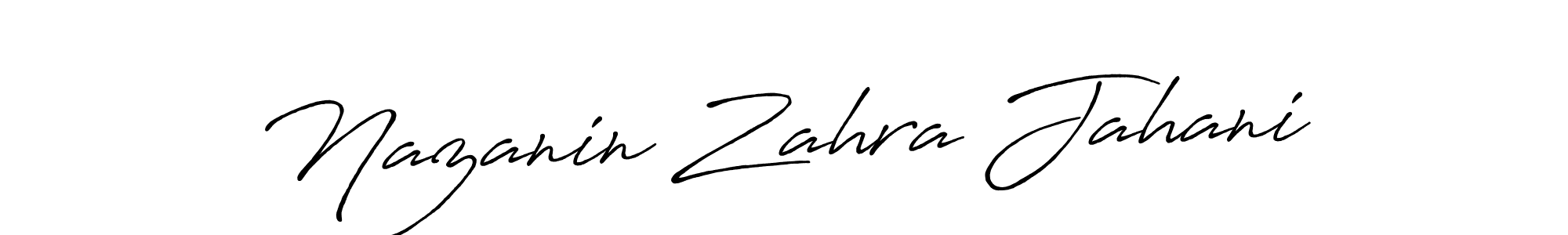 This is the best signature style for the Nazanin Zahra Jahani name. Also you like these signature font (Antro_Vectra_Bolder). Mix name signature. Nazanin Zahra Jahani signature style 7 images and pictures png