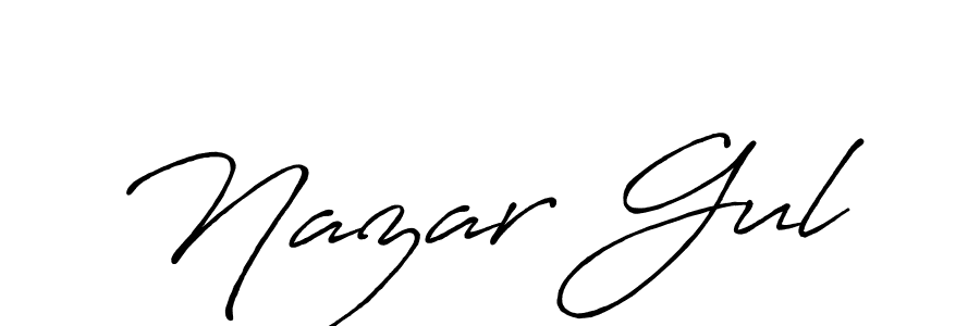 The best way (Antro_Vectra_Bolder) to make a short signature is to pick only two or three words in your name. The name Nazar Gul include a total of six letters. For converting this name. Nazar Gul signature style 7 images and pictures png