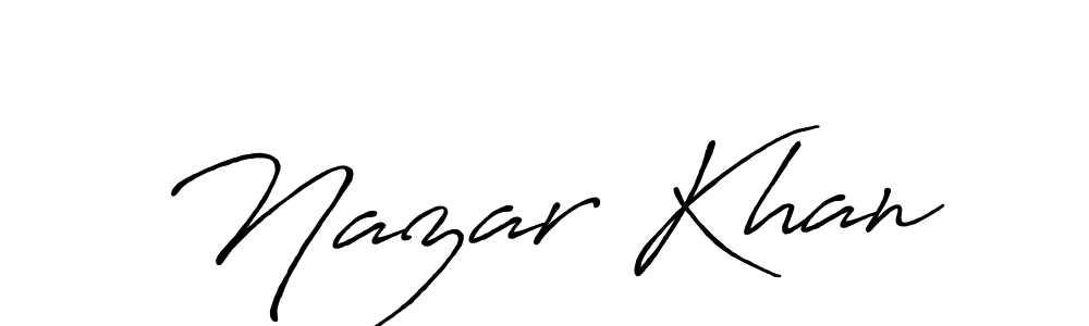 Make a short Nazar Khan signature style. Manage your documents anywhere anytime using Antro_Vectra_Bolder. Create and add eSignatures, submit forms, share and send files easily. Nazar Khan signature style 7 images and pictures png