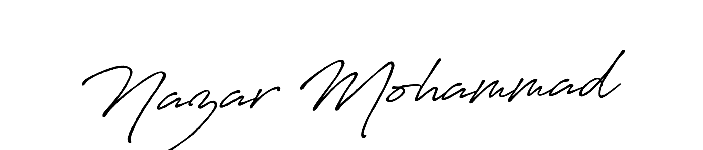 It looks lik you need a new signature style for name Nazar Mohammad. Design unique handwritten (Antro_Vectra_Bolder) signature with our free signature maker in just a few clicks. Nazar Mohammad signature style 7 images and pictures png