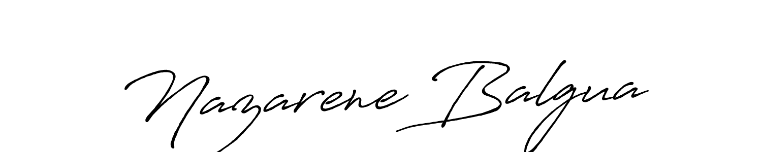 Design your own signature with our free online signature maker. With this signature software, you can create a handwritten (Antro_Vectra_Bolder) signature for name Nazarene Balgua. Nazarene Balgua signature style 7 images and pictures png