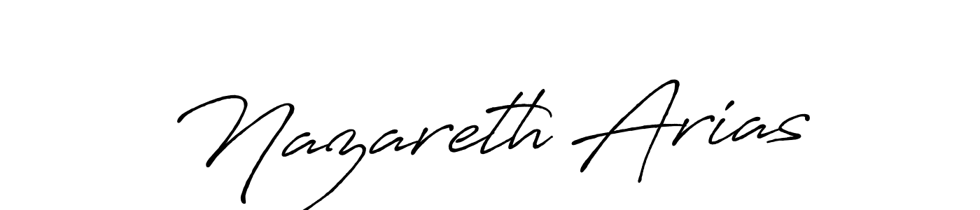 Also You can easily find your signature by using the search form. We will create Nazareth Arias name handwritten signature images for you free of cost using Antro_Vectra_Bolder sign style. Nazareth Arias signature style 7 images and pictures png
