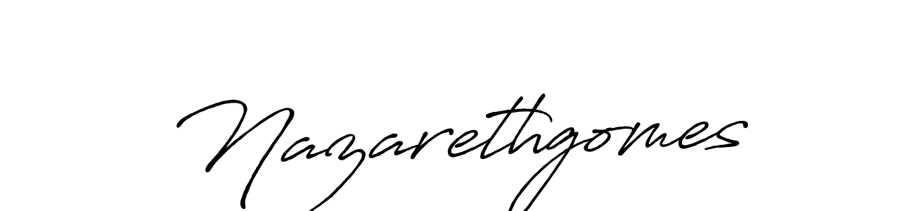 How to make Nazarethgomes signature? Antro_Vectra_Bolder is a professional autograph style. Create handwritten signature for Nazarethgomes name. Nazarethgomes signature style 7 images and pictures png