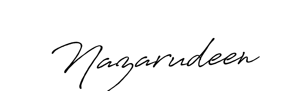 Nazarudeen stylish signature style. Best Handwritten Sign (Antro_Vectra_Bolder) for my name. Handwritten Signature Collection Ideas for my name Nazarudeen. Nazarudeen signature style 7 images and pictures png