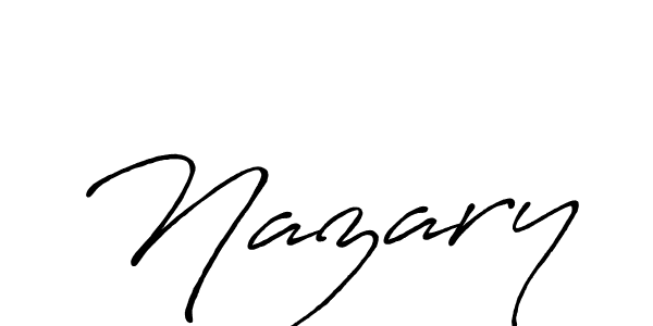 Also we have Nazary name is the best signature style. Create professional handwritten signature collection using Antro_Vectra_Bolder autograph style. Nazary signature style 7 images and pictures png