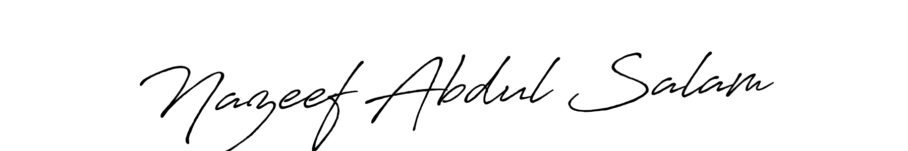 Also You can easily find your signature by using the search form. We will create Nazeef Abdul Salam name handwritten signature images for you free of cost using Antro_Vectra_Bolder sign style. Nazeef Abdul Salam signature style 7 images and pictures png