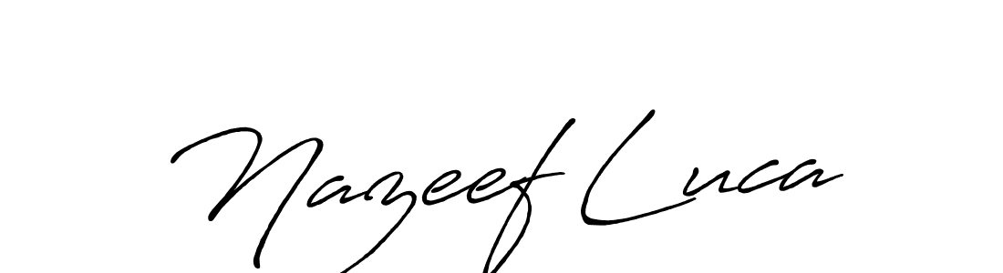 How to Draw Nazeef Luca signature style? Antro_Vectra_Bolder is a latest design signature styles for name Nazeef Luca. Nazeef Luca signature style 7 images and pictures png