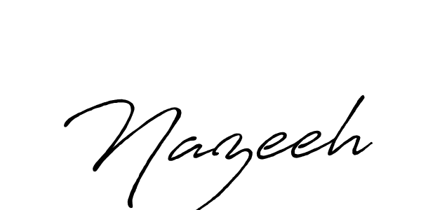 The best way (Antro_Vectra_Bolder) to make a short signature is to pick only two or three words in your name. The name Nazeeh include a total of six letters. For converting this name. Nazeeh signature style 7 images and pictures png