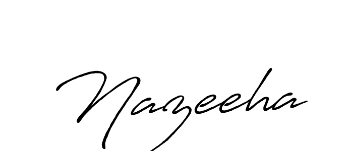 Similarly Antro_Vectra_Bolder is the best handwritten signature design. Signature creator online .You can use it as an online autograph creator for name Nazeeha. Nazeeha signature style 7 images and pictures png