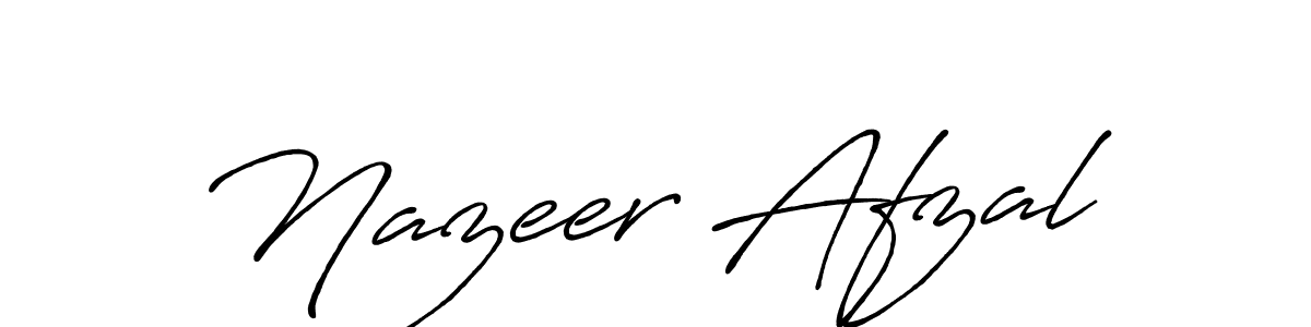Nazeer Afzal stylish signature style. Best Handwritten Sign (Antro_Vectra_Bolder) for my name. Handwritten Signature Collection Ideas for my name Nazeer Afzal. Nazeer Afzal signature style 7 images and pictures png