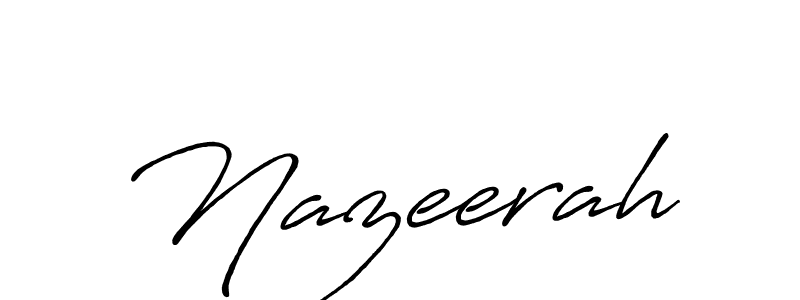 Make a beautiful signature design for name Nazeerah. Use this online signature maker to create a handwritten signature for free. Nazeerah signature style 7 images and pictures png