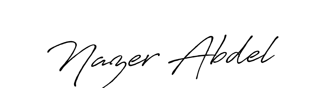 Also we have Nazer Abdel name is the best signature style. Create professional handwritten signature collection using Antro_Vectra_Bolder autograph style. Nazer Abdel signature style 7 images and pictures png