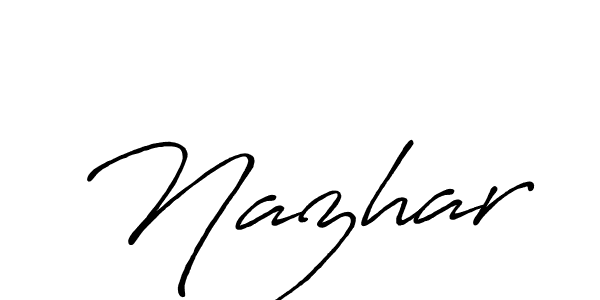 Once you've used our free online signature maker to create your best signature Antro_Vectra_Bolder style, it's time to enjoy all of the benefits that Nazhar name signing documents. Nazhar signature style 7 images and pictures png
