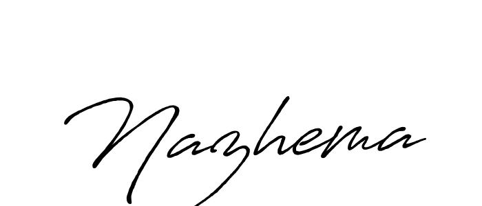 Once you've used our free online signature maker to create your best signature Antro_Vectra_Bolder style, it's time to enjoy all of the benefits that Nazhema name signing documents. Nazhema signature style 7 images and pictures png
