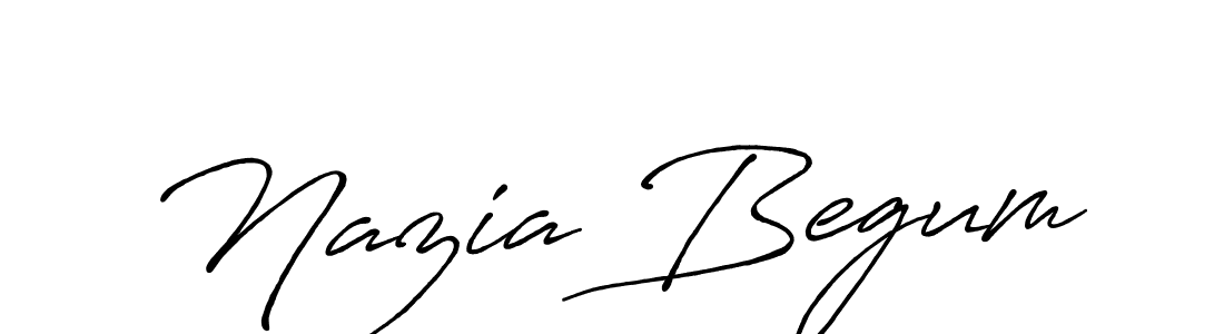 How to make Nazia Begum signature? Antro_Vectra_Bolder is a professional autograph style. Create handwritten signature for Nazia Begum name. Nazia Begum signature style 7 images and pictures png