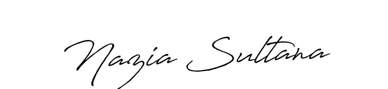 Antro_Vectra_Bolder is a professional signature style that is perfect for those who want to add a touch of class to their signature. It is also a great choice for those who want to make their signature more unique. Get Nazia Sultana name to fancy signature for free. Nazia Sultana signature style 7 images and pictures png