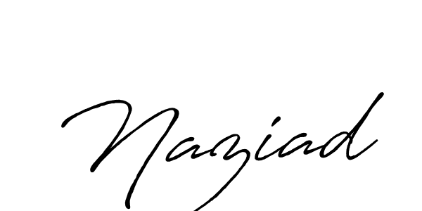 How to make Naziad signature? Antro_Vectra_Bolder is a professional autograph style. Create handwritten signature for Naziad name. Naziad signature style 7 images and pictures png