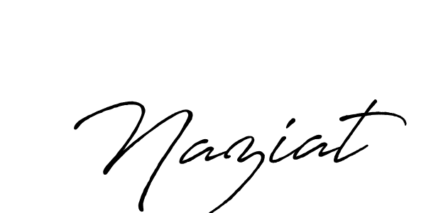 Design your own signature with our free online signature maker. With this signature software, you can create a handwritten (Antro_Vectra_Bolder) signature for name Naziat. Naziat signature style 7 images and pictures png